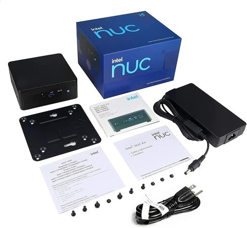 Intel NUC 11 Pro Performance Kit NUC11PAHi7 (4-Core i7-1165G7, 32GB RAM, 1TB PCIe SSD, Iris Graphics) Mini Business Gaming PC Desktop, 2 x Thunderbolt 3, Wi-Fi, Cable, Windows 10 Pro - 2022 in Saudi Arabia