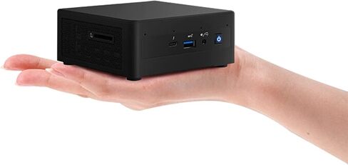 كمبيوتر مكتبي صغير Intel NUC11PAHi5 للمنزل والأعمال i5-1135G7 رباعي النواة، ذاكرة وصول عشوائي 16 جيجابايت، 1 تيرابايت SATA SSD، رسومات مدمجة، WiFi، بلوتوث، HDMI، USB 3.2، Win 11 Pro مع شاشة M27fw 27 بوصة in Saudi Arabia