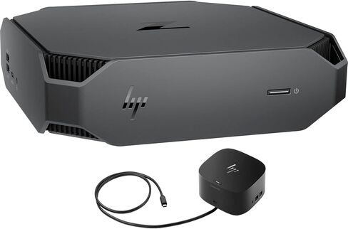 سطح المكتب HP Z2 G5 Mini Workstation School & Business (Intel i5-10500 6-Core، 8GB RAM، 256GB SSD، Intel UHD 630، WiFi، Bluetooth، HDMI، USB 3.2، Display Port، Win 10 Pro) مع G2 Universal Dock in Saudi Arabia
