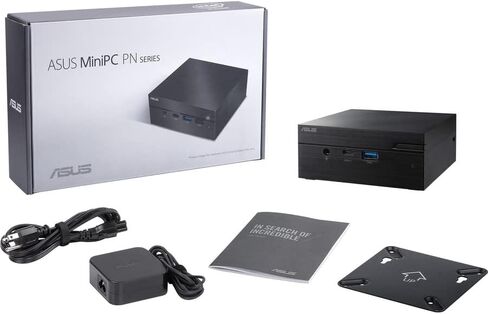 ASUS PN41 Fanless MiniPC Barebone with Intel 11th gen Quad Core Celeron N5100, Support Dual 4K, Dual LAN, WiFi, Bluetooth 5, Hardware TPM, VESA Mount in Saudi Arabia