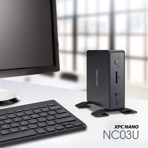 Shuttle XPC Nano NC10U Mini Barebone PC Intel Celeron 4205U Embedded No Ram No HDD/SSD No OS in Kuwait