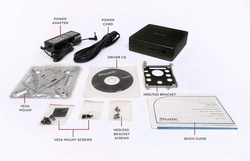Shuttle XPC Nano NC10U Mini Barebone PC Intel Celeron 4205U Embedded No Ram No HDD/SSD No OS in Kuwait