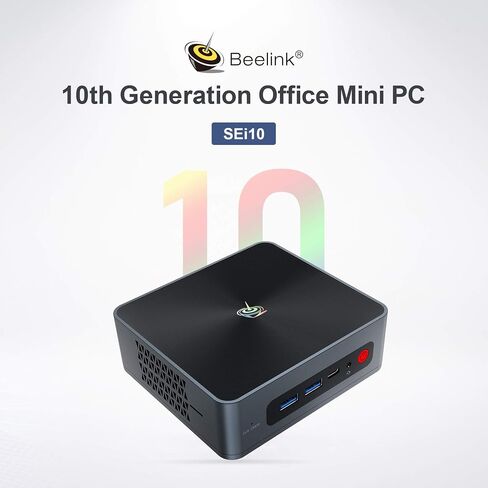 كمبيوتر صغير Beelink SEi10، معالج Intel i3-1005G1 من الجيل العاشر، ذاكرة الوصول العشوائي 8G DDR4/512GB M.2 NVME SSD، يدعم العرض المزدوج، 4K@60 هرتز، WiFi 6، BT5.0، النوع C، ذاكرة الوصول العشوائي/ROM القابلة للتوسيع in Saudi Arabia