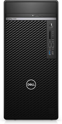 كمبيوتر مكتبي Dell Optiplex 7090 Tower (Intel i7-11700 8-Core 2.50 جيجا هرتز، 32 جيجا رام، 1 تيرابايت PCIe SSD + 1 تيرابايت HDD (3.5)، Intel UHD 750، RJ-45، DVD-RW، USB 3.2، 2 منفذ عرض، أسود ، فوز 11 برو) in Saudi Arabia