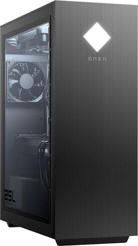 كمبيوتر مكتبي للألعاب HP OMEN GT12-0124 سعة 25 لتر (Intel i5-10400 سداسي النواة، وذاكرة وصول عشوائي 32 جيجابايت، و1 تيرابايت PCIe SSD، وGeForce GTX 1660 Super، وWiFi 5، وBluetooth 5.1، وHDMI، وUSB 3.2، وWin 11 Home) مع لوحة وصل in Saudi Arabia
