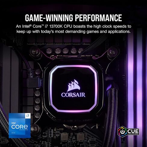 Corsair Vengeance i7300 Series Gaming PC - Air Cooled Intel Core™ i5 12600K CPU - NVIDIA GeForce RTX™ 3060Ti Graphics - 16GB Vengeance DDR4 3200MHz Memory, 1TB M.2 NVMe SSD - Black in Saudi Arabia