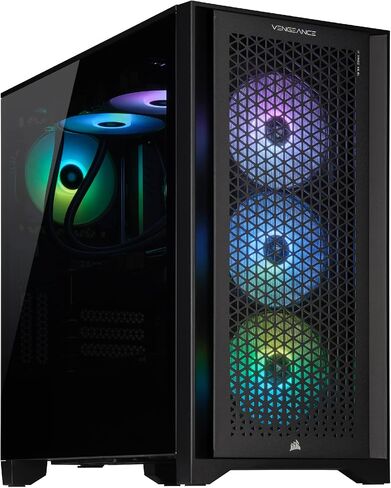 Corsair Vengeance i7300 Series Gaming PC - Air Cooled Intel Core™ i5 12600K CPU - NVIDIA GeForce RTX™ 3060Ti Graphics - 16GB Vengeance DDR4 3200MHz Memory, 1TB M.2 NVMe SSD - Black in Saudi Arabia