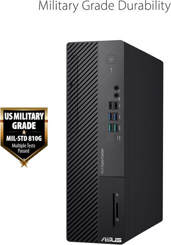 اسس كمبيوتر مكتبي صغير الحجم D700SD من اكسبرت سنتر، انتل كور i5-12400، ذاكرة RAM DDR4 سعة 16GB، SSD بمنفذ PCIe 512GB، TPM، ويندوز 11 برو، اسود، D700SD-XH504 in Kuwait