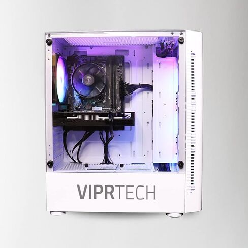 فيبرتيك كمبيوتر مكتبي للالعاب من فلوري - AMD رايزن 5 (12-LCore)، AMD راديون RX 560 4GB، 8GB DDR4 RAM، 1TB HDD، واي فاي، اضاءة RGB، ويندوز 10 برو، كفالة لمدة عام in Kuwait