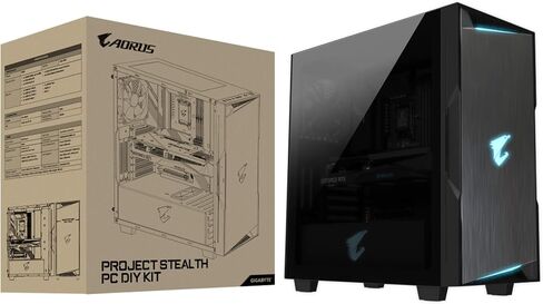 مجموعة أجهزة الكمبيوتر AORUS Project Stealth DIY (Z690 AORUS Elite Stealth، NVIDIA GeForce RTX 3070 Gaming OC 8G Stealth، AORUS C300G Stealth) - مجموعة GB-Stealth IN2181 in Kuwait