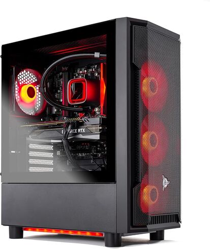 Skytech Shadow Gaming PC Desktop – AMD Ryzen 5 7600X 4.7 GHz, RTX 3060 Ti, 1TB NVME SSD, 32G DDR5 RGB, 600W Gold PSU, 240mm AIO, AC Wi-Fi, Windows 11 Home 64-bit in Saudi Arabia
