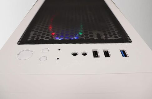 فيبرتيك كمبيوتر مكتبي للالعاب من مستوى الدخول - انتل كور i5 3.40GHz، جيفورس GTX 650، ذاكرة RAM 8GB، هارد ديسك 1TB وWiFi، اضاءة RGB، ويندوز 10 برو، ضمان لمدة عام، ابيض in Kuwait