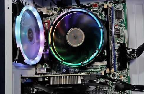 فيبرتيك كمبيوتر مكتبي للالعاب من مستوى الدخول - انتل كور i5 3.40GHz، جيفورس GTX 650، ذاكرة RAM 8GB، هارد ديسك 1TB وWiFi، اضاءة RGB، ويندوز 10 برو، ضمان لمدة عام، ابيض in Kuwait