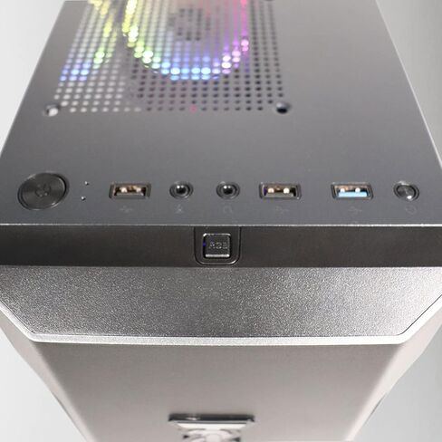 جهاز كمبيوتر مكتبي ViprTech Rebel Gaming PC - AMD Ryzen 5 2600 (12-Core 3.9Ghz)، RTX 2060 6GB, 16GB DDR4 RAM, 512GB NVMe SSD, VR-Ready، تتبع راي ، الجري ، واي فاي ، RGB ، ويندوز 10 برو، ضمان سنة in Kuwait