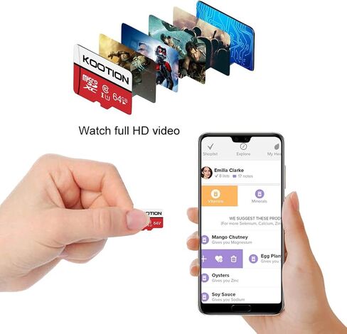 بطاقة KOOTION 5 X 32GB Micro SD فئة 10 Micro SDHC بطاقة 32GB TF بطاقة Micro SD عالية السرعة 5 عبوات بطاقة ذاكرة UHS-1، C10، U1 in Kuwait