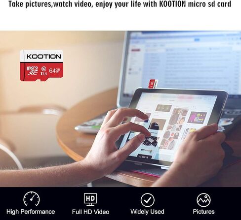 بطاقة KOOTION 5 X 32GB Micro SD فئة 10 Micro SDHC بطاقة 32GB TF بطاقة Micro SD عالية السرعة 5 عبوات بطاقة ذاكرة UHS-1، C10، U1 in Kuwait
