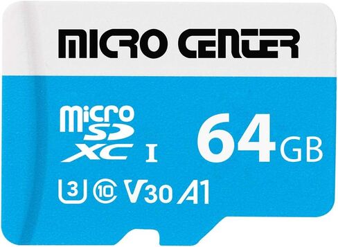 بطاقة Micro Center Premium 64 جيجابايت microSDXC، بطاقة ذاكرة متوافقة مع Nintendo-Switch، UHS-I C10 U3 V30 4K UHD Video A1 بطاقة Micro SD مع محول (64 جيجابايت) in Saudi Arabia