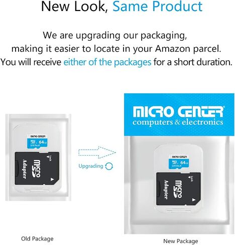 بطاقة Micro Center Premium 64 جيجابايت microSDXC، بطاقة ذاكرة متوافقة مع Nintendo-Switch، UHS-I C10 U3 V30 4K UHD Video A1 بطاقة Micro SD مع محول (64 جيجابايت) in Saudi Arabia