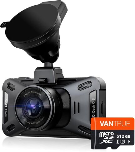 Vantrue 256GB microSDXC UHS-I U3 4K Memory Card with Adapter for Dash Cams | UHS-I U3, 4K UHD video, high speed transfer, monitoring grade, for dash cams, body cams, action cameras, security systems in Saudi Arabia