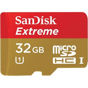 بطاقة ذاكرة سانديسك اكستريم بلس سعة 32 جيجابايت فئة 10 UHS-I U1/U3 microSDHC in Kuwait