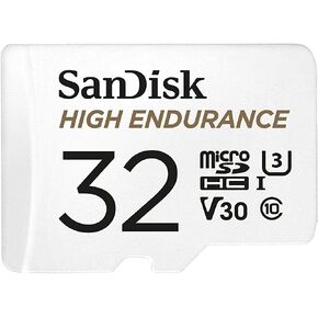 SanDisk 32GB High Endurance UHS-I microSDHC Memory Card with SD Adapter, 100MB/s Read, 60MB/s Write in Kuwait