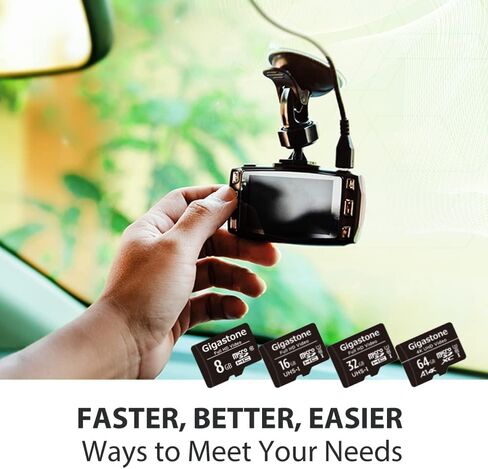 [Gigastone] 8GB 5-Pack Micro SD Card, Full HD Video, Surveillance Security Cam Action Camera Drone, 85MB/s Micro SDHC Class 10, with Adapters in Kuwait