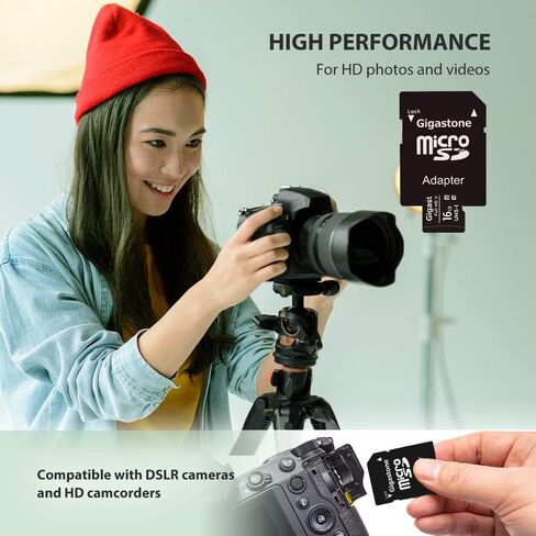 [Gigastone] 8GB 5-Pack Micro SD Card, Full HD Video, Surveillance Security Cam Action Camera Drone, 85MB/s Micro SDHC Class 10, with Adapters in Kuwait