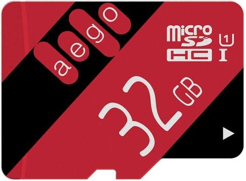 بطاقة AEGO Micro SD سعة 32 جيجابايت بطاقة SD صغيرة UHS-1 فئة 10 بطاقة ذاكرة microsd سعة 32 جيجابايت للكمبيوتر اللوحي مع محول-U1 سعة 32 جيجابايت in Kuwait