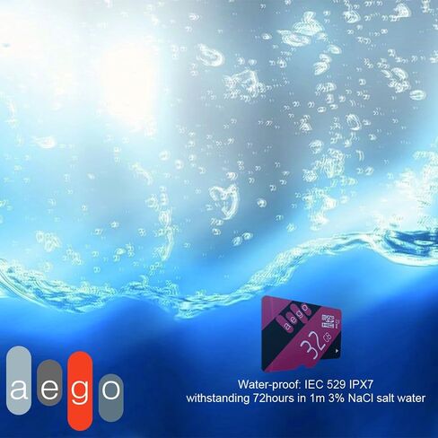 بطاقة AEGO Micro SD سعة 32 جيجابايت بطاقة SD صغيرة UHS-1 فئة 10 بطاقة ذاكرة microsd سعة 32 جيجابايت للكمبيوتر اللوحي مع محول-U1 سعة 32 جيجابايت in Kuwait