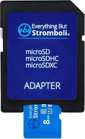 كل شيء ولكن بطاقة ذاكرة Micro SD سعة 8 جيجابايت من Stromboli مع محول (عبوة من قطعتين) فئة 10، U1، UHS-1، بطاقة TF Micro SDHC لهاتف Samsung Galaxy المتوافق أو الكمبيوتر اللوحي، كاميرا Dash Cam، كاميرا الحركة، كاميرا الأمان in Saudi Arabia