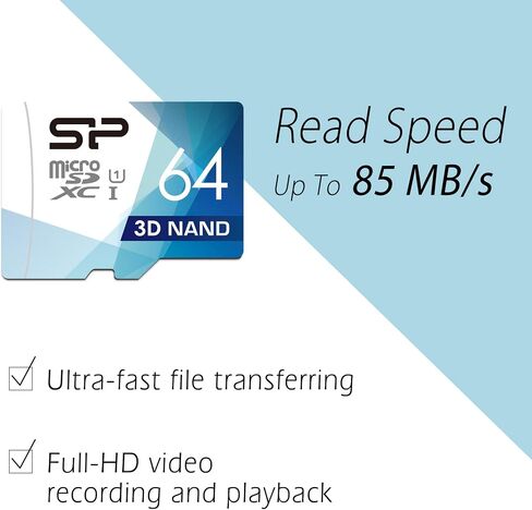 Silicon Power 32GB 3D NAND High Speed MicroSD Card with Adapter in Saudi Arabia