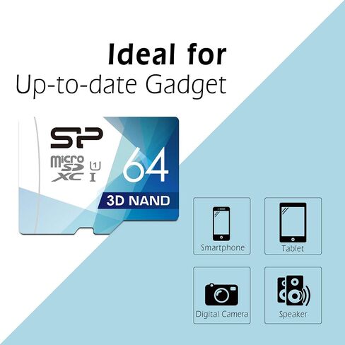 Silicon Power 32GB 3D NAND High Speed MicroSD Card with Adapter in Saudi Arabia