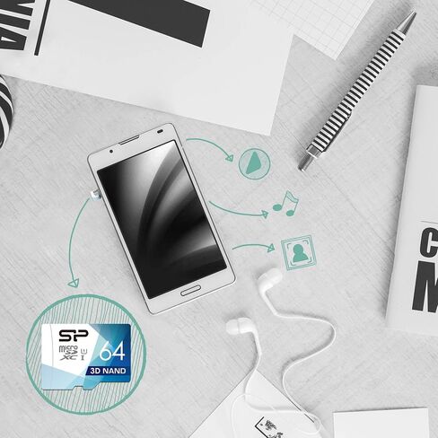 Silicon Power 32GB 3D NAND High Speed MicroSD Card with Adapter in Saudi Arabia