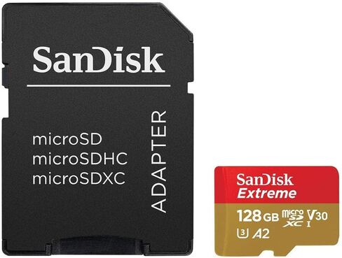 سانديسك Extreme 128GB microSDXC, SDSQXA1-128G-AN6MA in Saudi Arabia