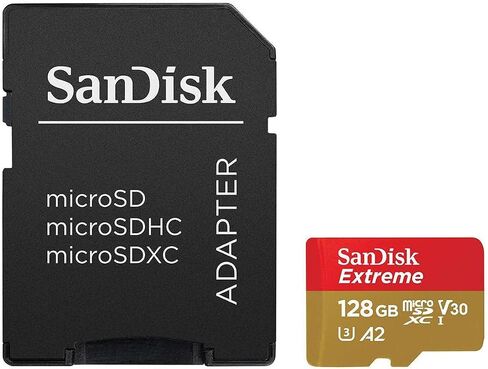 سانديسك Extreme 128GB microSDXC, SDSQXA1-128G-AN6MA in Saudi Arabia