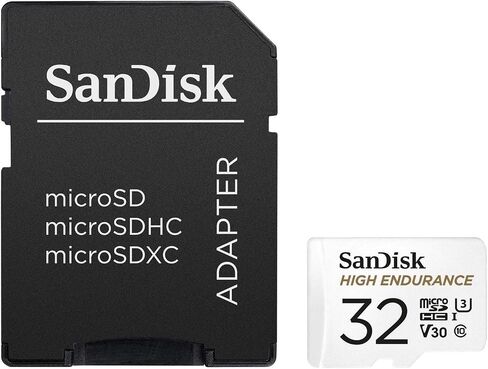 SanDisk 32GB High Endurance UHS-I microSDHC Memory Card with SD Adapter, 100MB/s Read, 60MB/s Write in Saudi Arabia