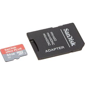 Sandisk Ultra Plus 64gb Microsdxc Class 10 Uhs-1 بطاقة ذاكرة in Saudi Arabia