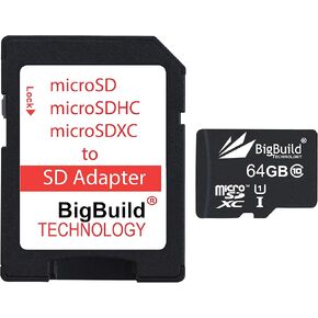 بطاقة ذاكرة eMemoryCards سعة 32 جيجابايت فائقة السرعة 80 ميجابايت/ثانية microSDHC لجميع موديلات Samsung Galaxy Tab S6، S6 Lite بما في ذلك T860N، T865N، T720، T720N، T725، T725N، P610 Tablet in Kuwait
