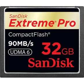 بطاقة ذاكرة SanDisk 32GB Extreme Pro CF - UDMA 90MB/s 600x (SDCFXP-032G-A91، عبوة التجزئة الأمريكية) in Kuwait