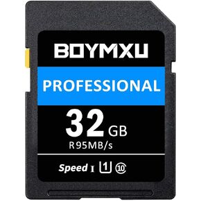 32GB Memory Card U3, BOYMXU Professional 1000 x Class 10 Card U3 Memory Card Compatible Computer Cameras and Camcorders, Camera Memory Card Up to 95MB/s, Green/Black in Kuwait