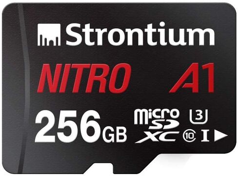 Strontium Nitro 32GB Micro SDHC Memory Card 100MB/s A1 UHS-I U1 Class 10 w/ Adapter High Speed For Smartphones Tablets Drones Action Cams (SRN32GTFU1A1A) in Saudi Arabia