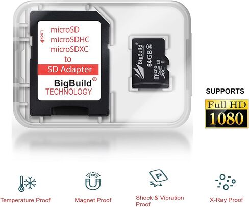 بطاقة ذاكرة eMemoryCards سعة 32 جيجابايت فائقة السرعة 80 ميجابايت/ثانية microSDHC لجميع موديلات Samsung Galaxy Tab S6، S6 Lite بما في ذلك T860N، T865N، T720، T720N، T725، T725N، P610 Tablet in Kuwait