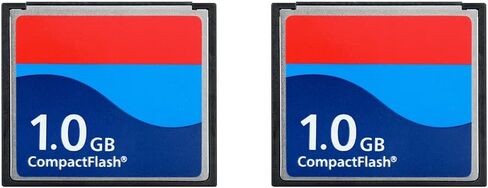 ZhongSir قطعتان من بطاقة ذاكرة فلاش مدمجة للغاية سعة 1 جيجابايت، بطاقة كاميرا رقمية عالية السرعة، بطاقة من الدرجة الصناعية (عبوتان) in Kuwait