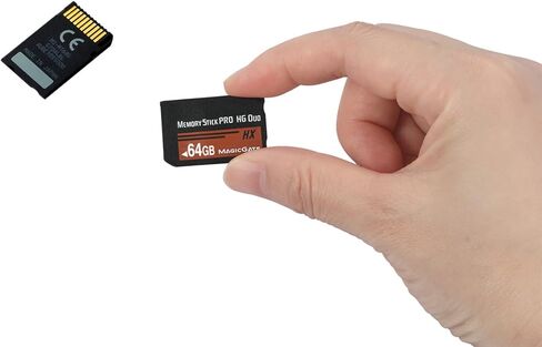 بطاقة ذاكرة نيو ميموري ستيك برو-اتش جي ديو 64 جيجا (اتش اكس) PSP1000 2000 3000 / بطاقة ذاكرة للكاميرا (MS-HX64A) in Kuwait