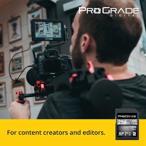 ProGrade Digital SDXC UHS-II V90 Iridium Memory Card (128GB) | Read speed up to 300MB/s and write speed up to 200MB/s for fast capture, file transfers, and professional workflows in Saudi Arabia