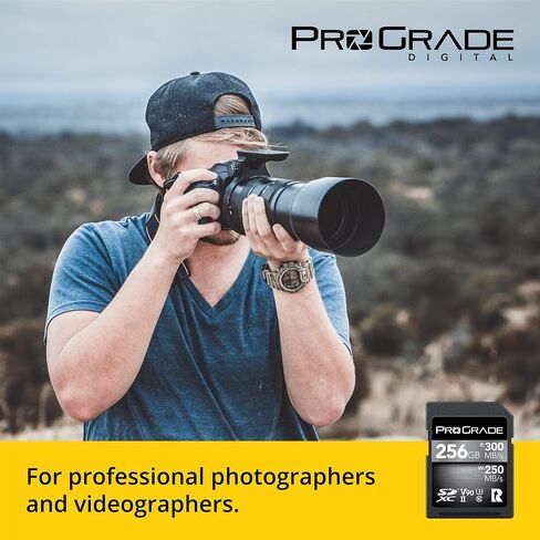 ProGrade Digital SDXC UHS-II V90 Iridium Memory Card (128GB) | Read speed up to 300MB/s and write speed up to 200MB/s for fast capture, file transfers, and professional workflows in Saudi Arabia