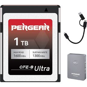 بيرجير بطاقة ذاكرة CFE-B الترا 1T CFexpress من النوع B بسرعة كتابة ثابتة تصل إلى 1300 ميجابايت/ثانية لانتاج ملفات كبيرة، تسجيل فيديو بمعدل بت ووضع التصوير المستمر (12K RAW، 8K RAW) in Kuwait