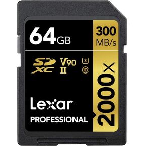 بطاقة Lexar Professional 2000x 32GB SDHC UHS-II (LSD32GCBNA2000R) in Saudi Arabia