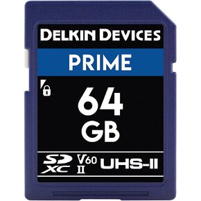 بطاقة ذاكرة Delkin DDSDB1900128 للأجهزة سعة 128 جيجابايت SDXC UHS-II (U3/V60)