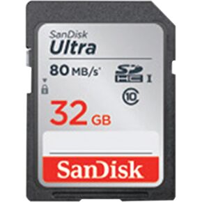 Sandisk Ultra SDHC 32GB 80MB/S C10 Flash Memory Card (SDSDUNC-032G-AN6IN) in Saudi Arabia